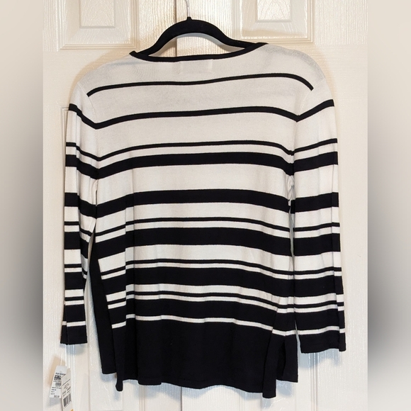 Alfred Dunner Striped Sweater - Picture 3 of 6